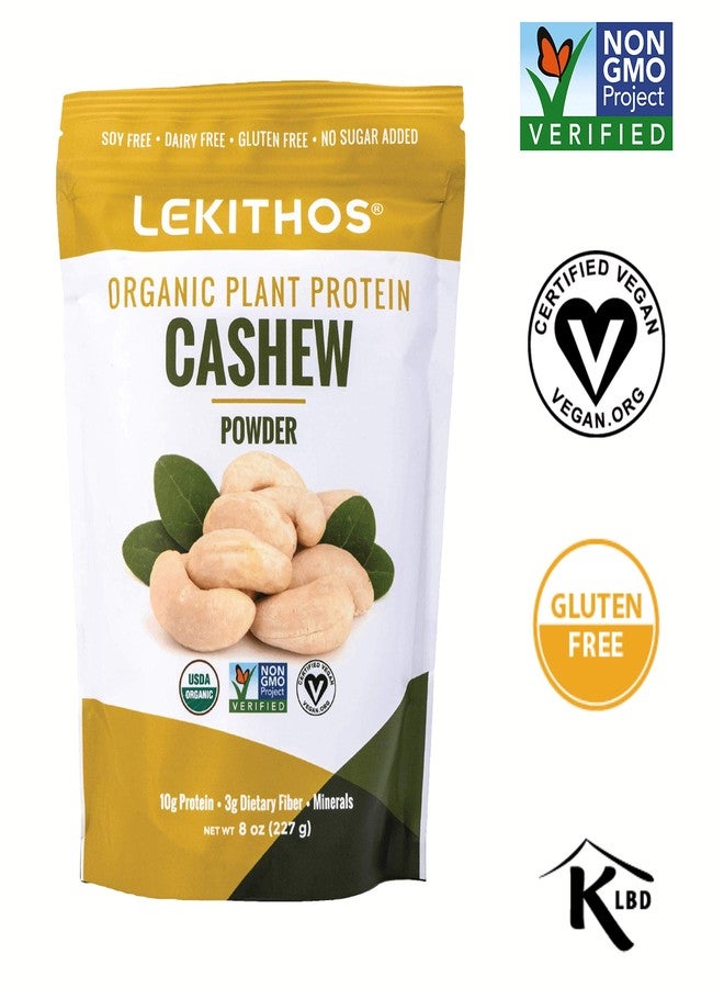 Lekithos Organic Cashew Protein Cashew Powder - 6 oz - 10g Protein - Certified USDA Organic, Non-GMO Project Verified, No Added Sugars - Certified Vegan, Gluten Free - Image 3